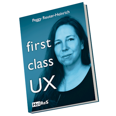 Buchcover first class UX